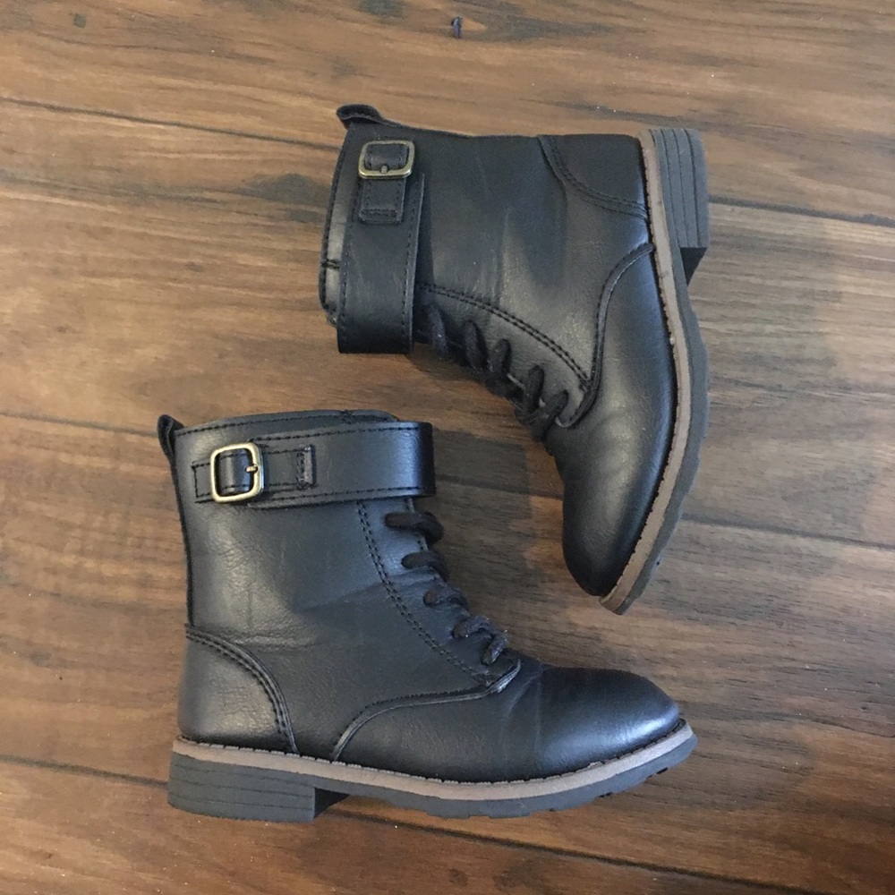 Kids black boots